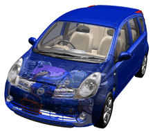 日産自動車様NOTEのフルデジタルモックアップ1 （DIPRO VridgeR）