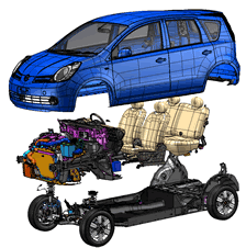 日産自動車様NOTEのフルデジタルモックアップ2 （DIPRO VridgeR）