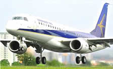 EMBRAER社のジェット機