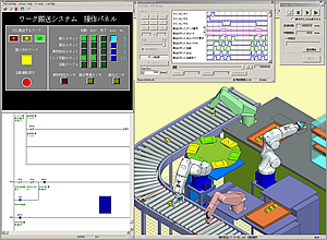 図4．制御機器エミュレーター（画面左）との連動によるSILS