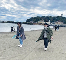 ゴミ拾いボランティア活動様子