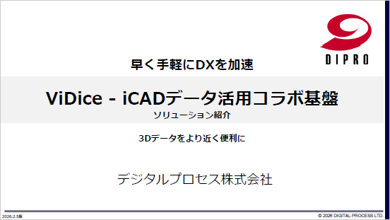 iCADフォルダ管理連携システム（ViDice）のソリューション紹介資料