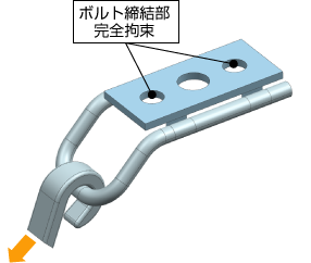 緊締フックの強度解析