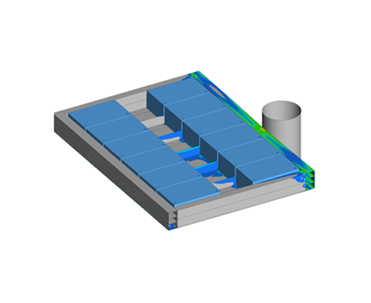 バッテリーケース（フレーム）強度解析