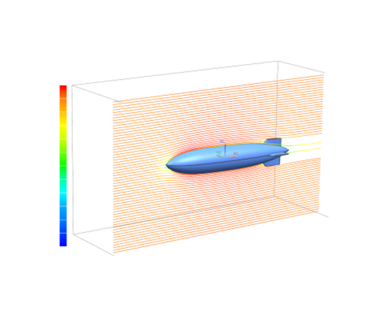 飛行船周りの流体解析