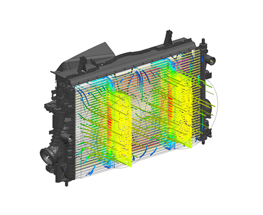 ラジエーターの熱－流体連成解析