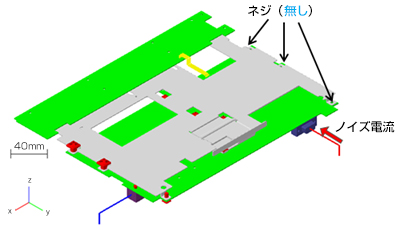 ネジ（無し）ノイズ電流